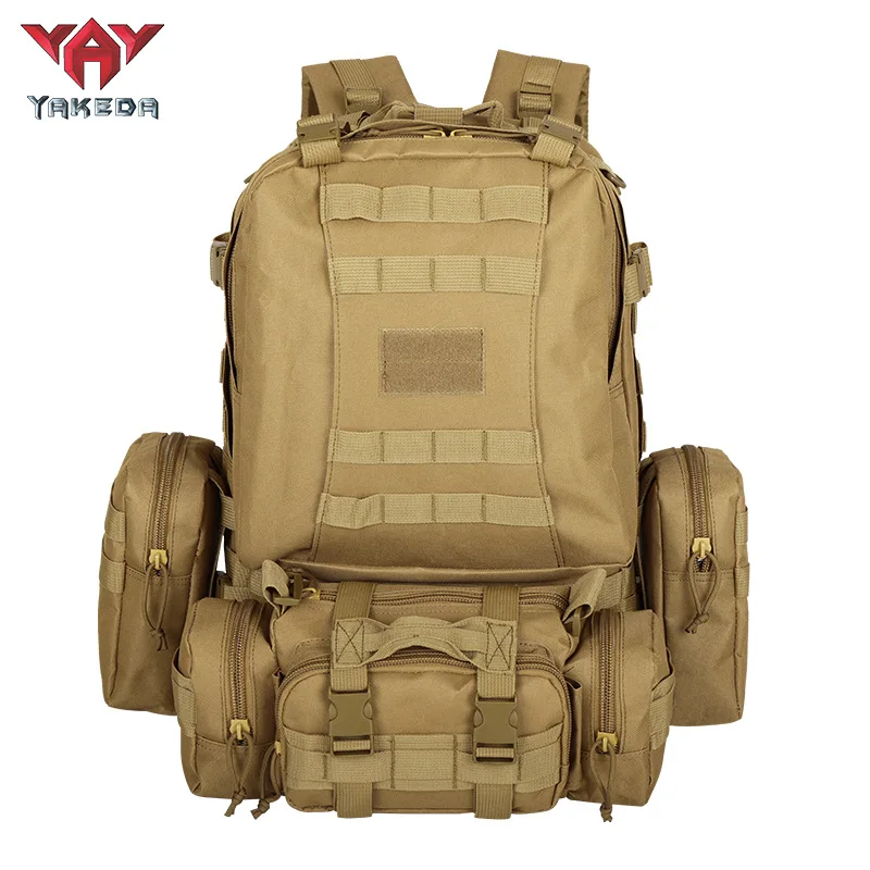 

YAKEDA MOLLE FUNCTIONAL TACTICAL BAGS outdoor hiking sports duffel bag outdoor training tactical backpack for men and women