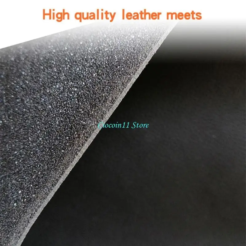 Y1UB 2PCS Luxury Synthetic Leather Car Door Handle Covers Left Hand Drive Armrest Covers Excellent Fit Vehicle 2011 to 2017