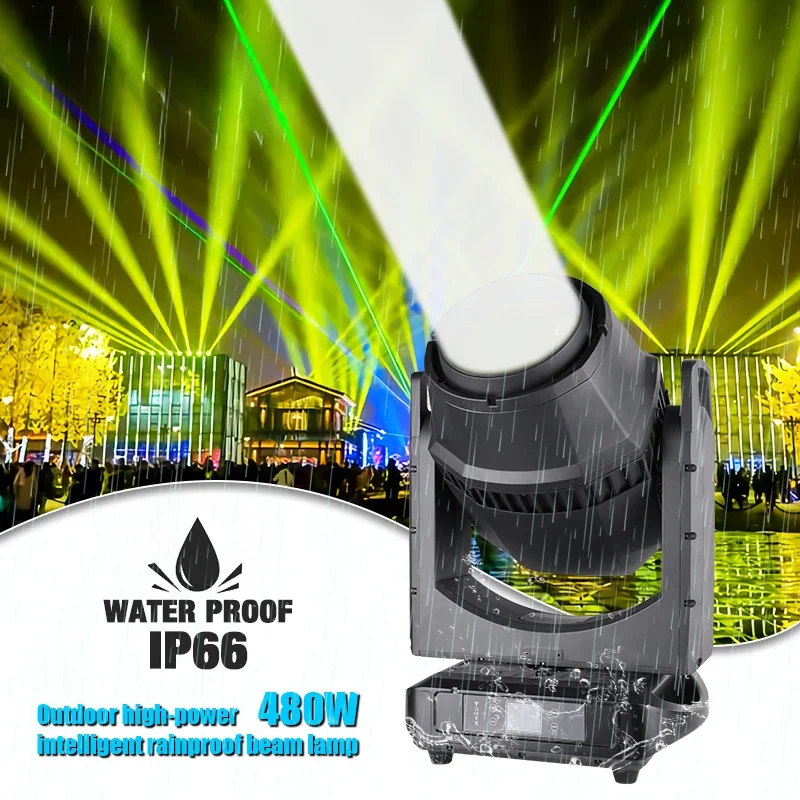 1PCS IP66 Rotating Outdoor Sky Beam Search Light 480W Waterproof Dj Event Concert Moving Head Stage Light