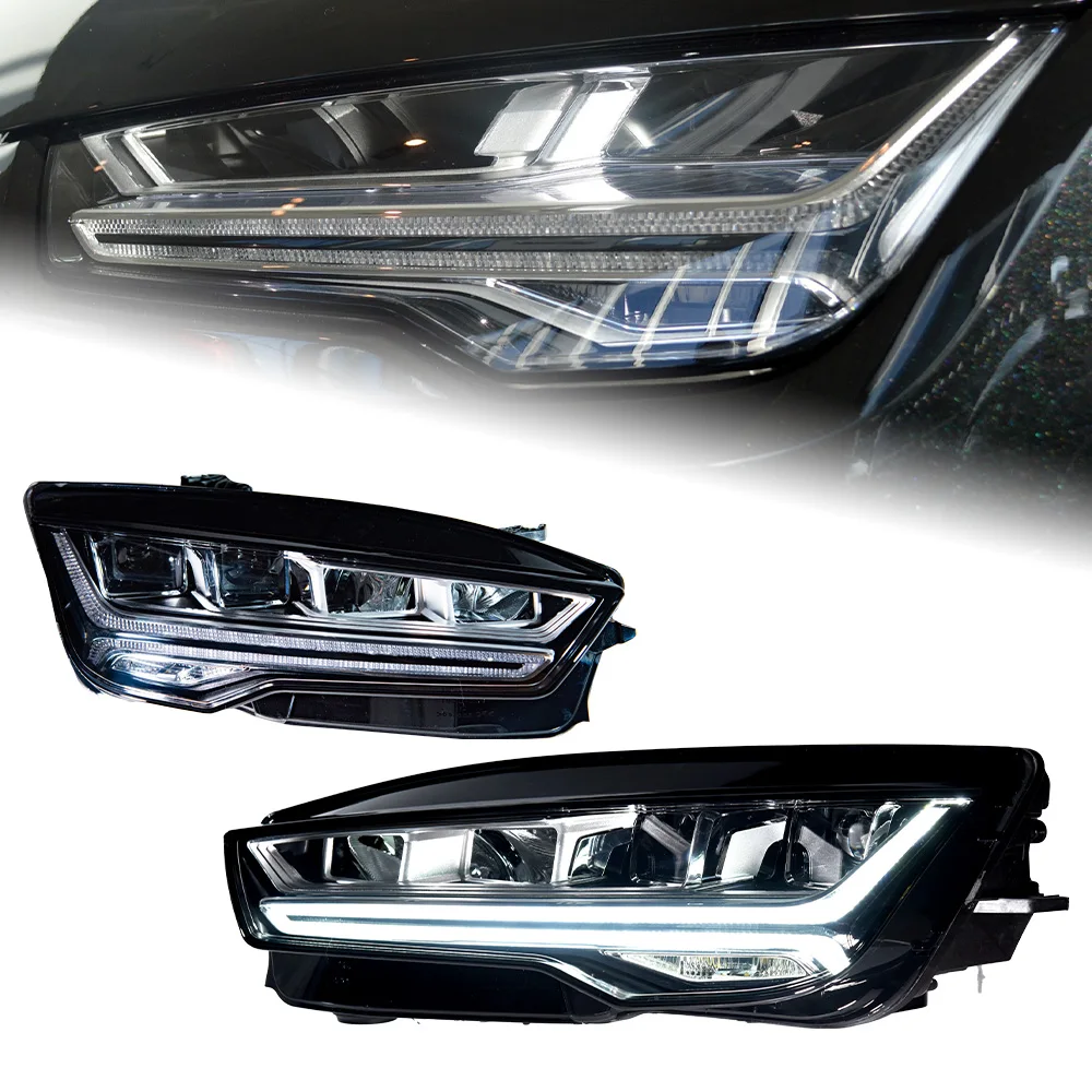 Headlight For Audi A7 LED Headlights 2011-2014 A7L Head Lamp Car Styling DRL Signal Projector Lens Automotive Accessories