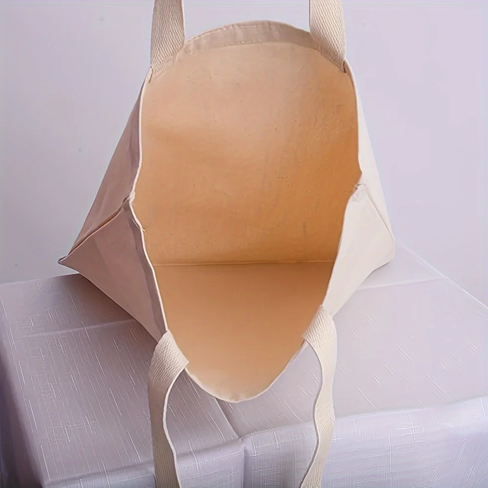 4 | 6 | 8 | 12 عبوة من حقيبة اليد القطنية الاقتصادية، أكياس قماش للتسوق البقالة خفيفة الوزن ومتوسطة وقابلة لإعادة الاستخدام، مناسبة للاستخدام بنفسك والإعلان #4