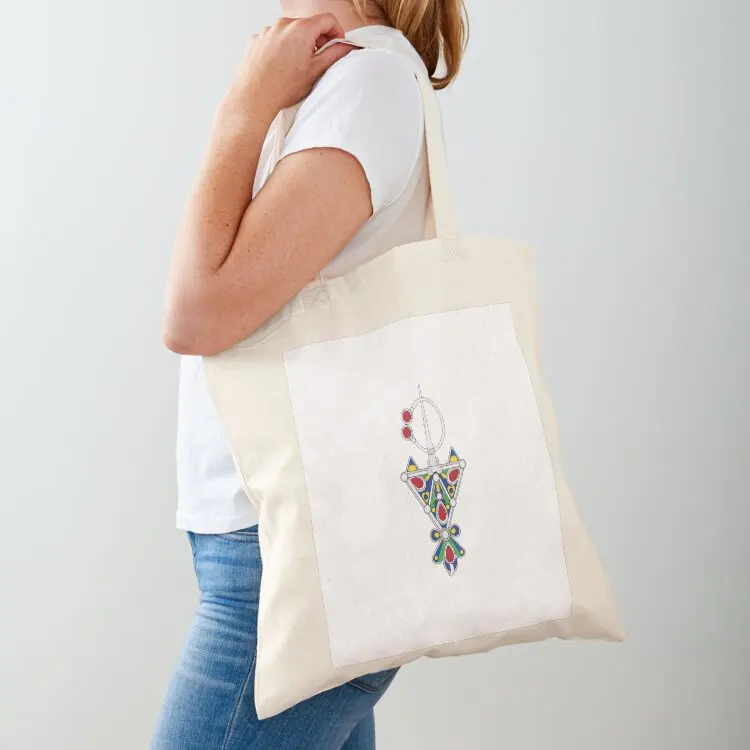 Amazigh Berber kabyle Symbole Tote Bag Customizable tote bag Women's beach bags shopping trolley bag sac pour femme