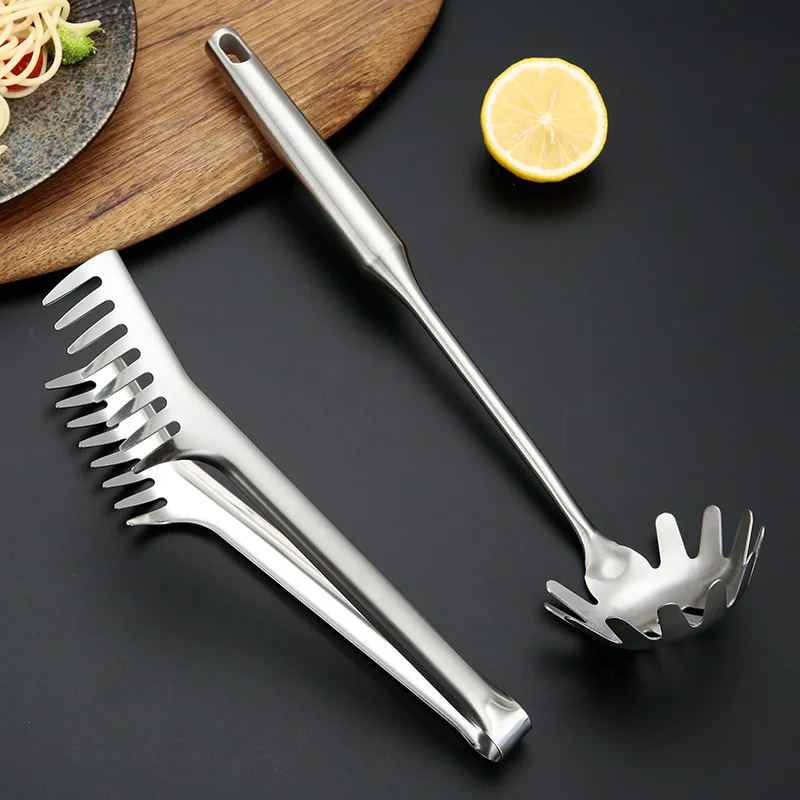 

Kitchen tools for noodling tools Stainless steel noodling pasta tongs for spaghetti and noodles for grilled food tongs