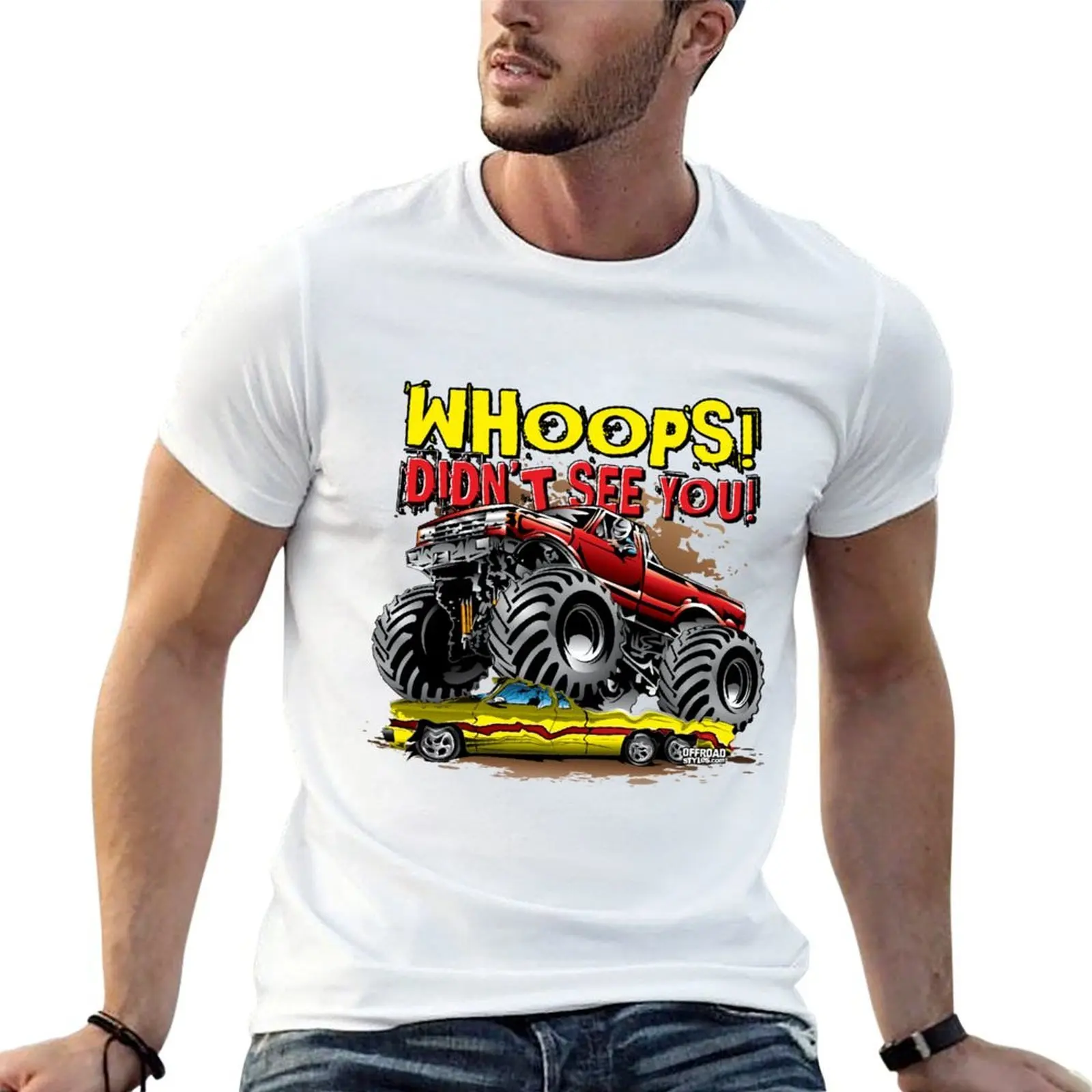 

Monster Truck Whoops Didn't See You T-Shirt essential t shirt t shirt man cotton T-Shirt