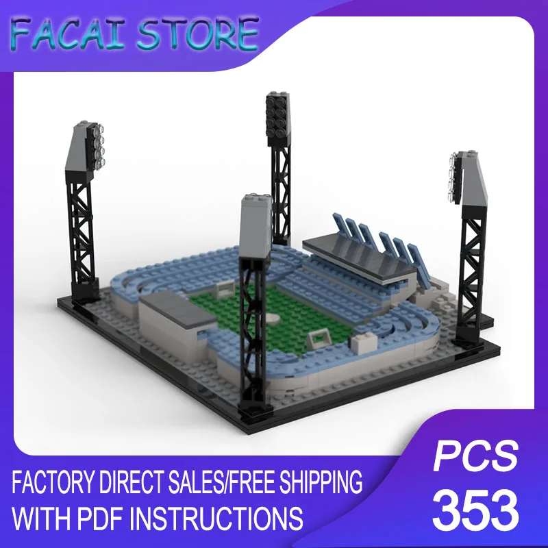 

Модульный конструктор-город: Стадион «Старый Техельне» из строительных блоков, технологичные блоки, рождественский подарок, игрушка для самостоятельной сборки