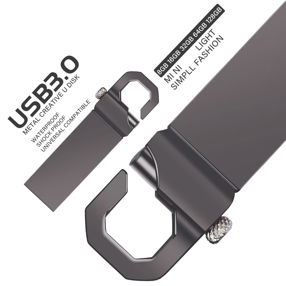 

Горячий металлический флэш-накопитель USB 32 ГБ 64 ГБ серебристый/золотой флэш-накопитель высокой скорости USB 3,0 U диск креативный подарок брелок для ключей Pendrive