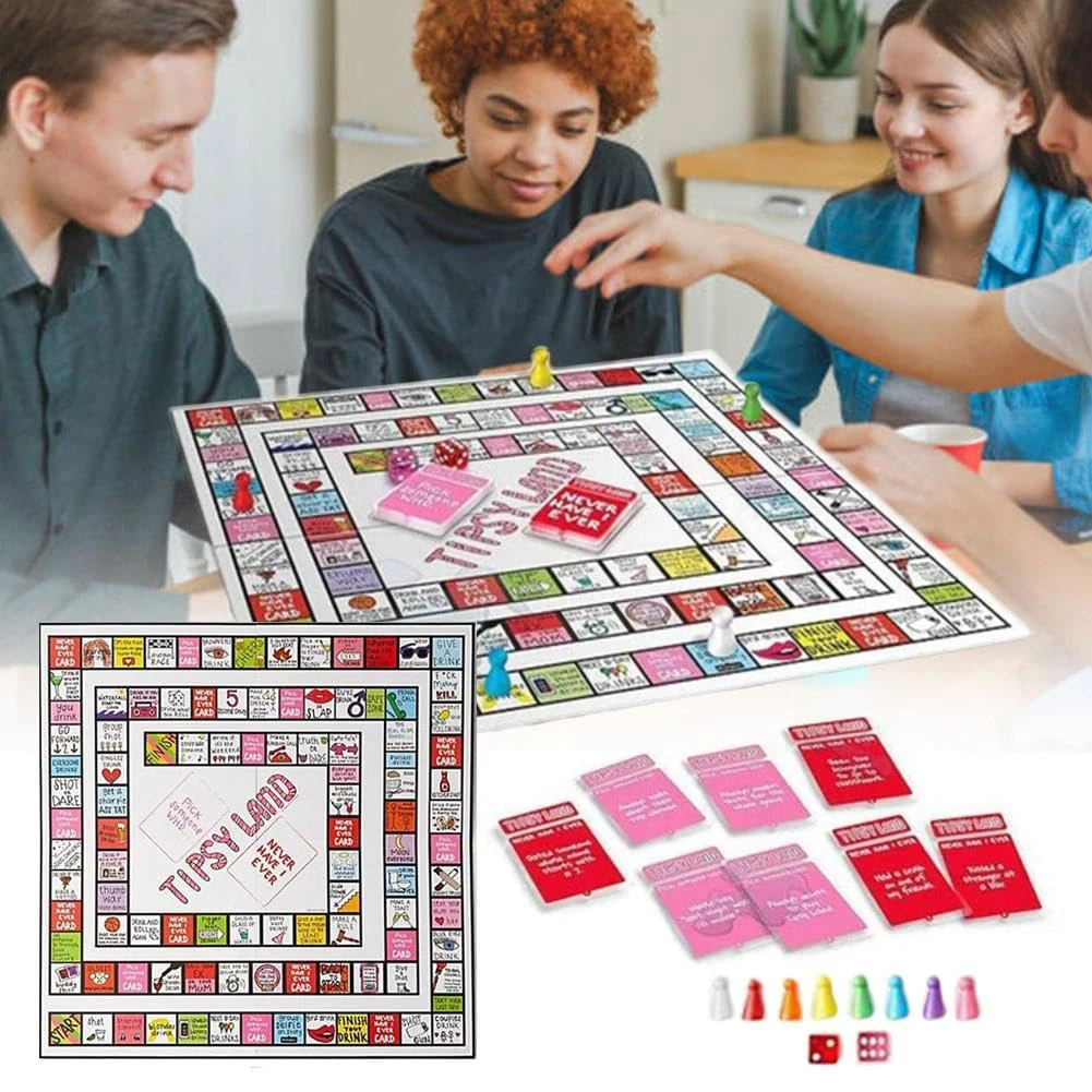 Fun Tipsy Land Drinking Games Interactive Party Drinking Games Girls Night Drinking Games Bachelorette Party Games for Adults