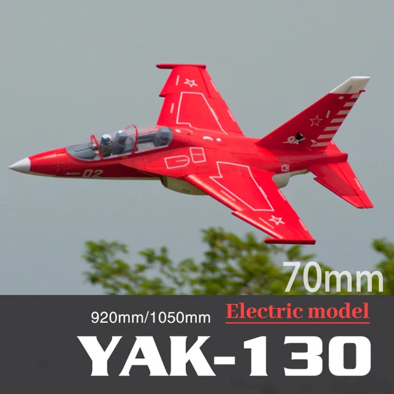 

Freewing 70mm Ducted Fan Yak-130 Simulation Model Red EDF RC Jet Airplane Hobby Aircraft Foam Model Plane