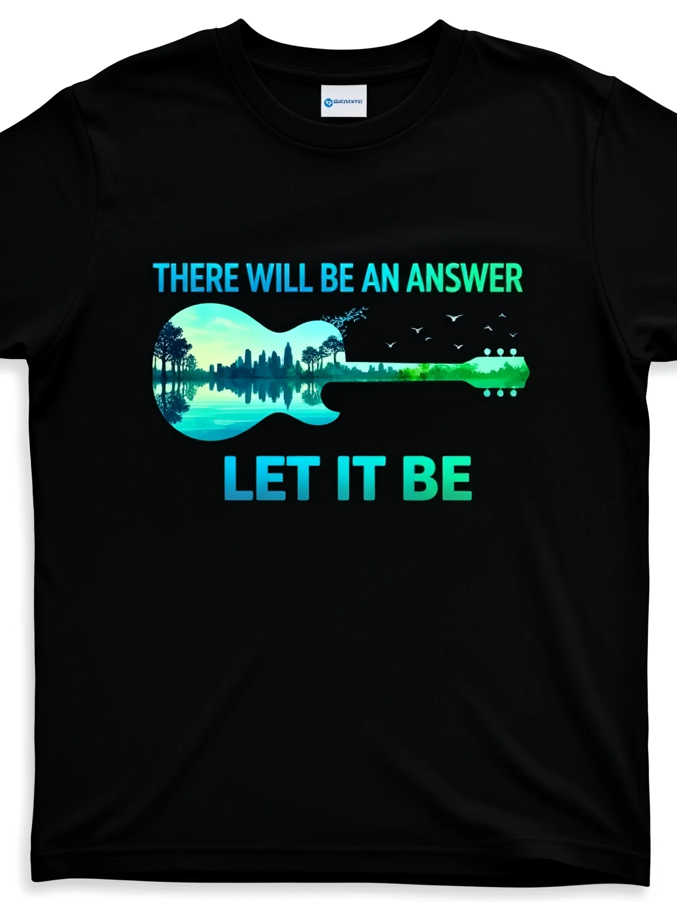 There Will Be an Answer Let It Be T Shirt Same Style for Men And Unisex 2025 Summer Short Sleeved Printed T Shirt Pure 2Pure Breathable Sweat-Wicking And Soft Suitable for Daily Commutes Lounging at Home And Casual Wear