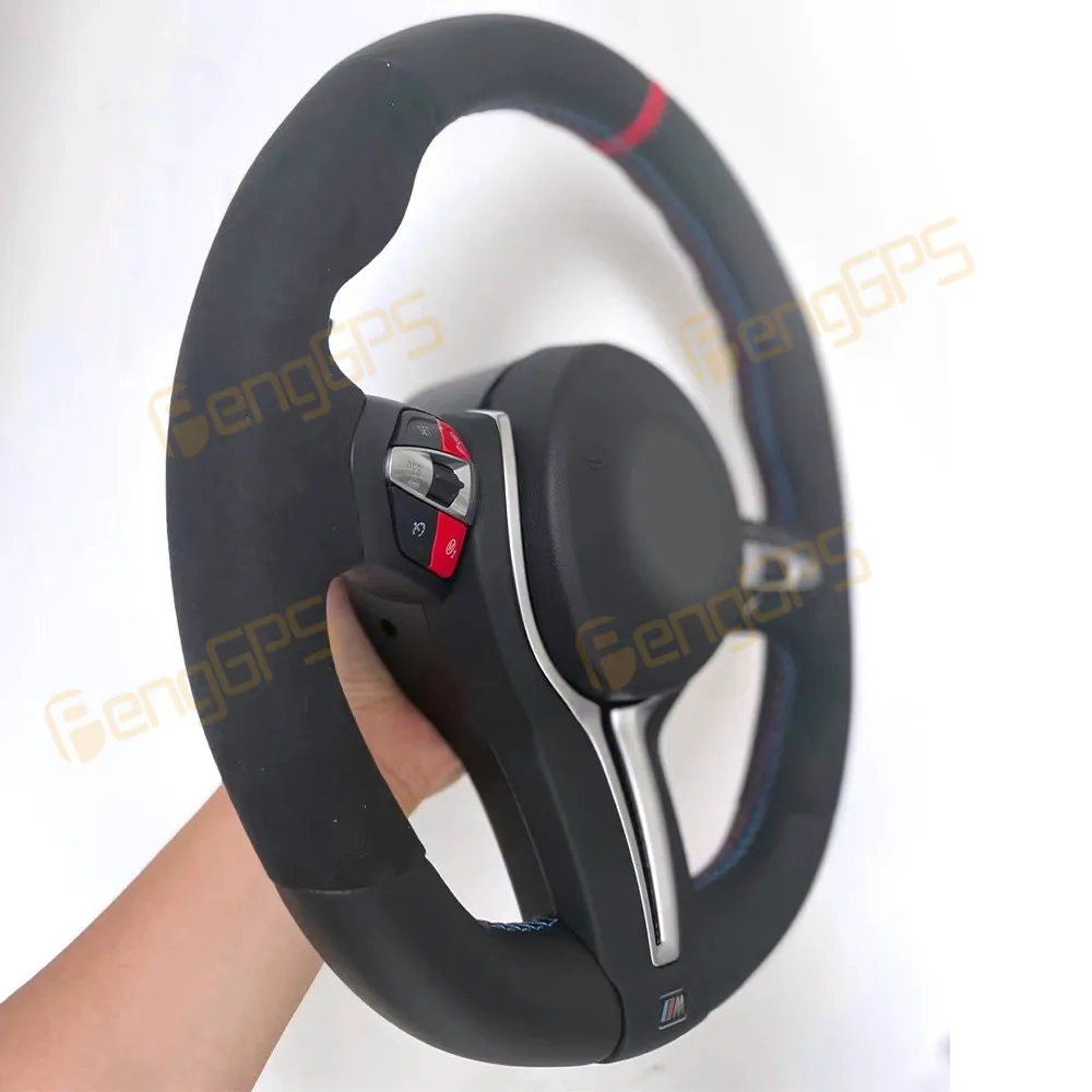 Custom Carbon Fiber Steering Wheel For BMW F01 F02 F06 F07 F10 F11 F12 F13 F14 F15 F16 F22 F30 F31 F32  Leather Sport Style