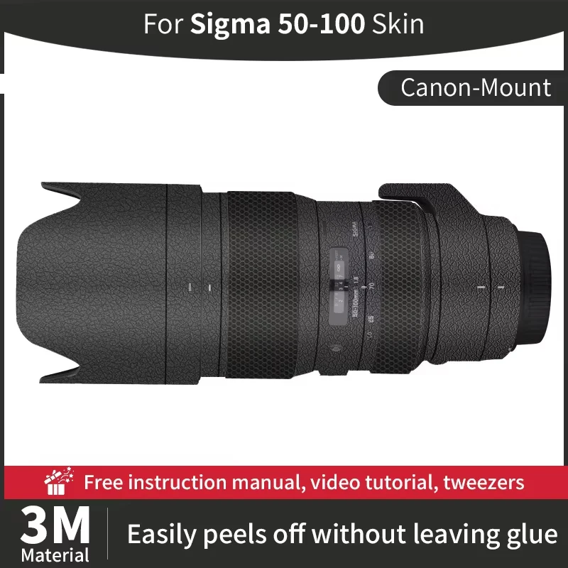 For Sigma 50-100mm F1.8 DC HSM Skin For Canon Mount Sigma 50 100mm Canon Skin Anti-scratch Camera Lens Sticker protective film