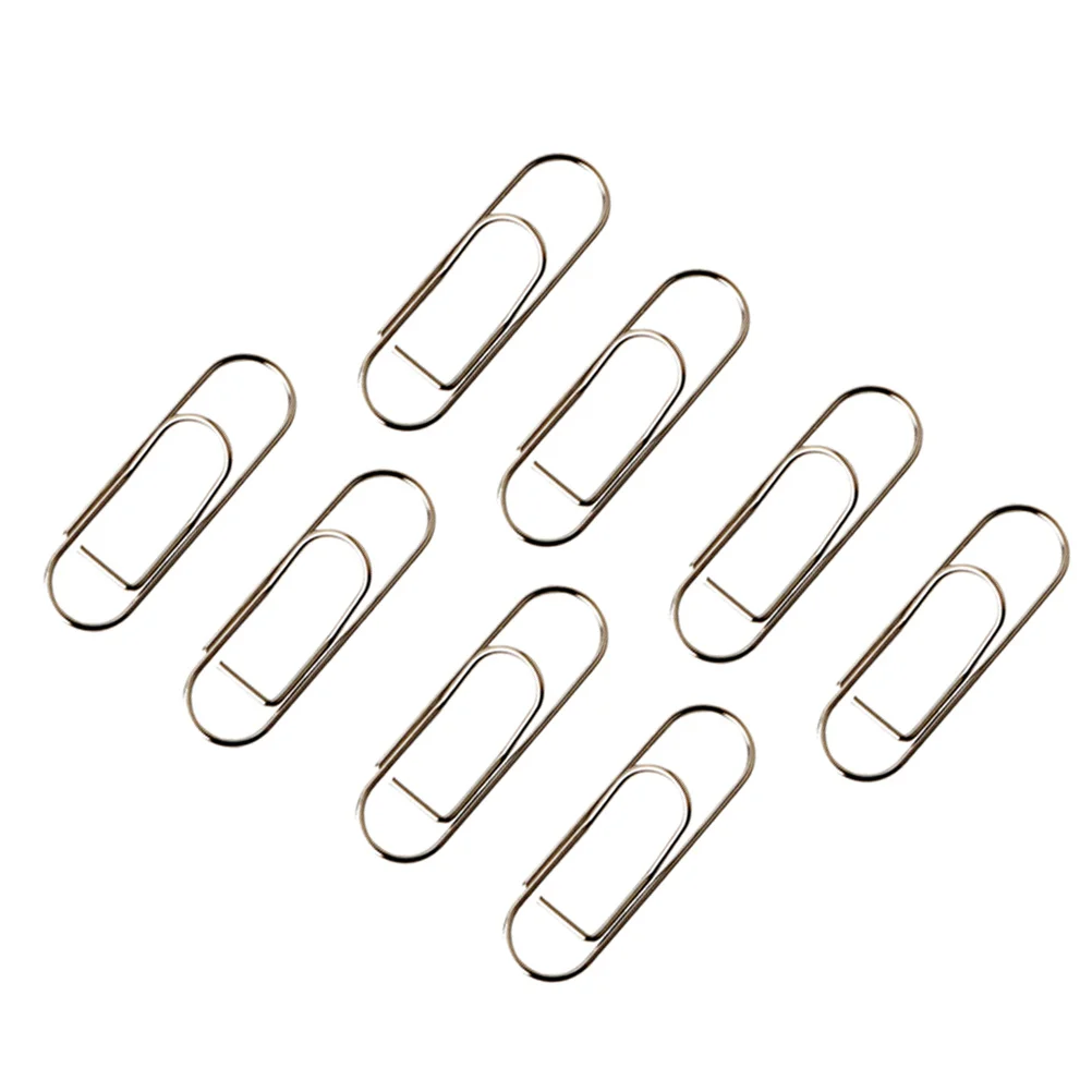 

8Pcs Paper Clips Plating Finish Lovely Bookmarks and Memo Holders for Documents Notes Cards Money Clip Creative Study