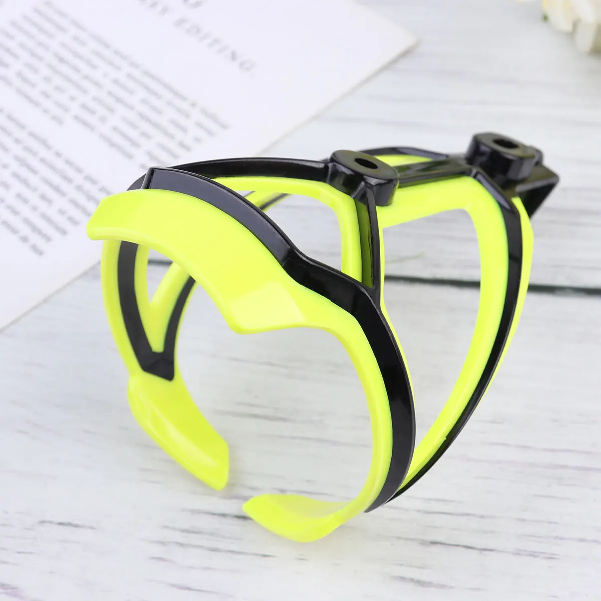 

Bike Water Bottle Holder Lightweight Durable For Bicycle Mountain Road Folding Kettle Cage Outdoor Riding Yellow
