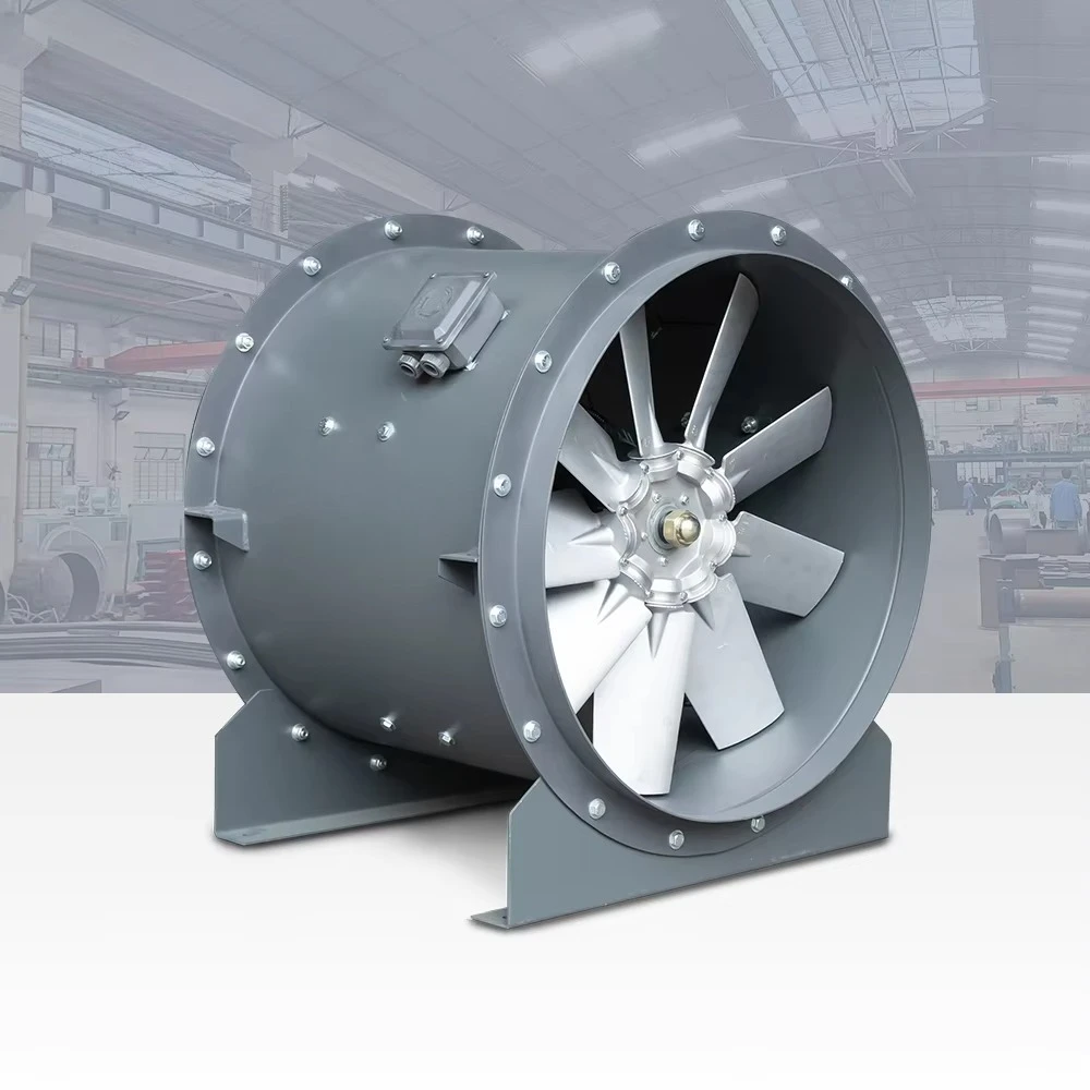 

Smoke Ventilation Exhaust Tube Explosion Proof Industrial Axial Flow Fans With 380v Ac Motor