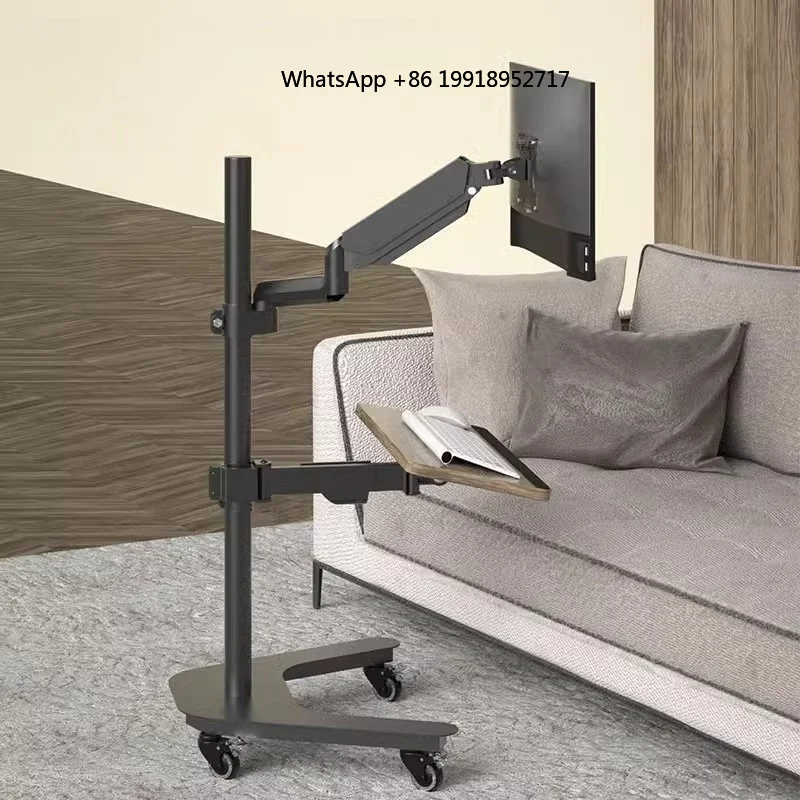 Computer monitor Suspension bracket Mechanical arm Can lift lazy table Mobile e-sports cockpit Multifunctional workbench