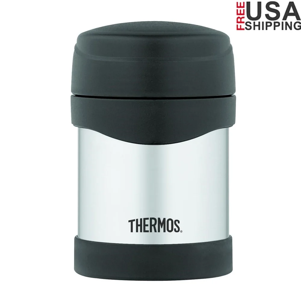 

Stainless Steel Vacuum Insulated Food Jar 10oz Keeps Food Hot Cold Durable Container Wide Mouth Design Perfect Soup Salad Travel