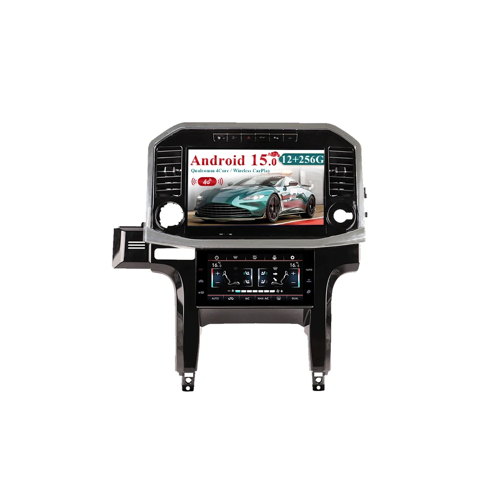 

13.3+10 inch For Ford Raptor F150 2009 to 2014 Car auto carplay Android 15.0 Radio Multimedia Player GPS navigation HD Head Unit