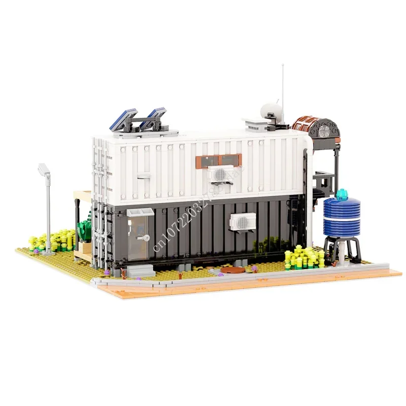 2480PCS Container Haus Modulare MOC Kreative street view Modell Gebäude Block Architektur DIY Bildung Montage Modell Spielzeug Geschenk