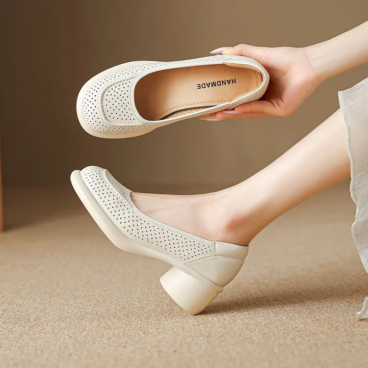 2026-summer-new-5cm-thick-heel-breathable-hollow-out-design-leather-sandals-waterproof-platform-high-heels-korean-style-women