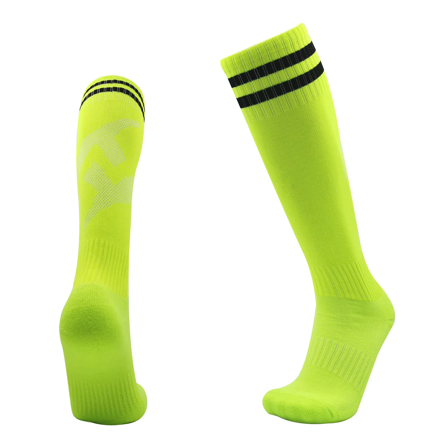 Fußball Socken Hohe Qualität Lange Röhre Knie Baumwolle Kinder Legging Strümpfe Fußball Baseball Laufen Sport Erwachsene Kinder Socken – Detail 12