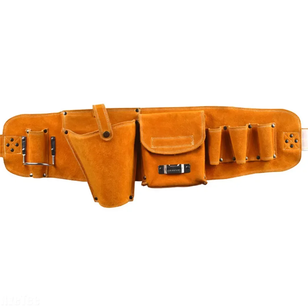 Cowhide Drill Holster Durable Waist Tool Bag Electric Waist Belt Tool Pouch Bag With Belt for Power Drill Electric Screwdriver