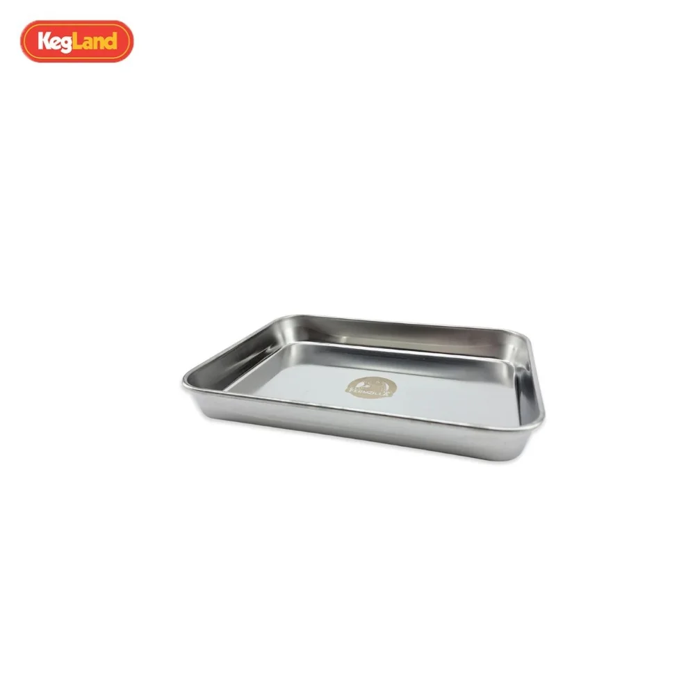 KegLand-bandeja de goteo de acero inoxidable para FermZilla, bandeja de cocina de 177mm x 236mm, herramientas de instrumentos de laboratorio, almacenamiento de herramientas de cerveza casera