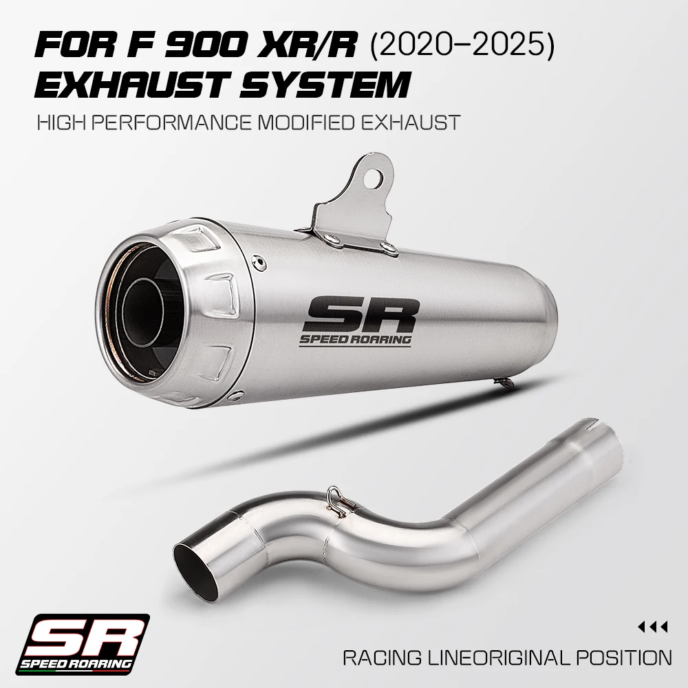 

Motorcycle Exhaust Stainless Pipe Muffler Exhaust For F900 F900R F900XR