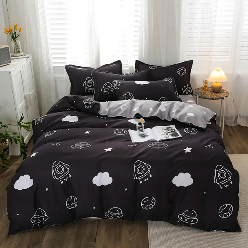 Simple printed Duvet cover single bed Quilt cover Geometric Pattern queen king size one comforter cover without Pillowcases