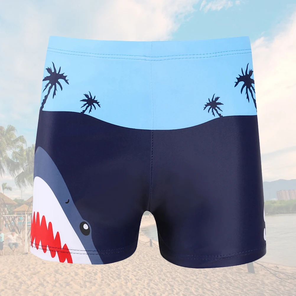 

Quick- Beach Shorts Boys Summer Printing Swimwear Bathing Suits Comfortable Breathable Cartoon Pattern for Swimming