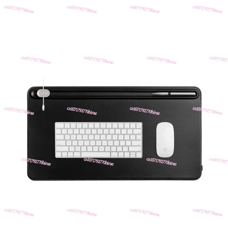 

Leather Mouse Pad Computer Desk Pad Keyboard Oversized Table with Laptop Office Desktop Accessories Leather Texture Waterproof