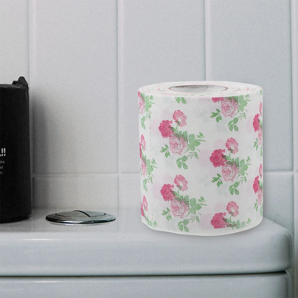 Nieuwigheid Toiletpapier Zindelijkheidstraining Papier Gekleurde bedrukte reisservetten met bloemenprint