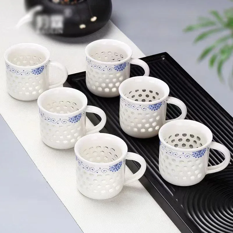 Blue and White Porcelain Exquisite Tea Cup Vintage Cups Japanese Mug Mugs Teacup Jingdezhen Teacups Bowls Set Bowl Puer Ceramic