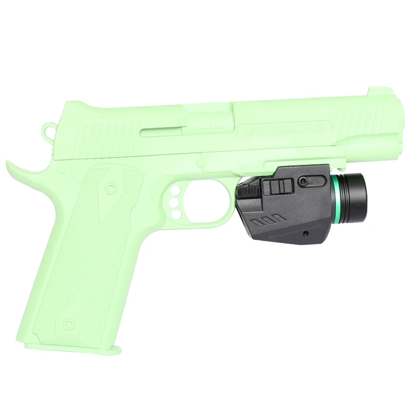 150 Lumens LED Flashlight and Red / Green Laser Sight Combo with 20mm Picatinny Rail Mount Hunting Accessories