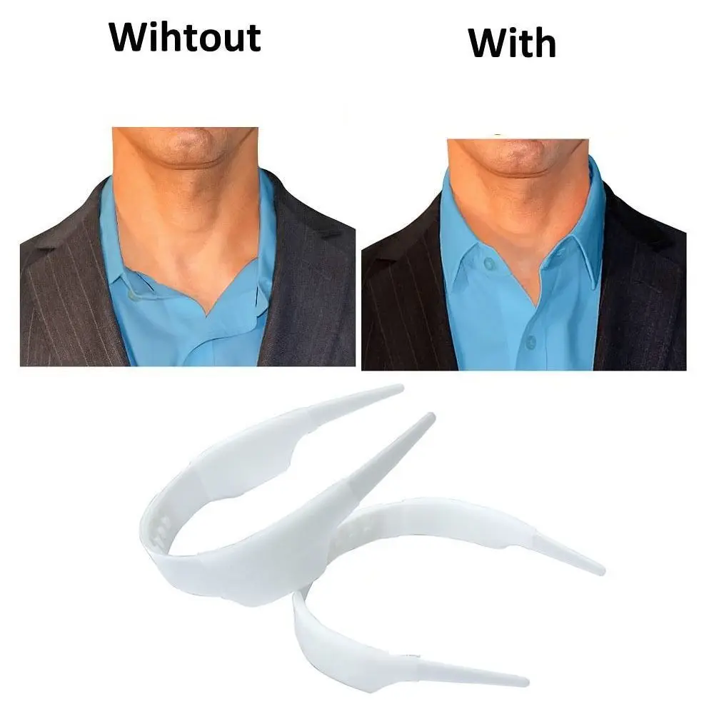 Adjustable Shirt Collar Support Shaper Collar Stays Slick Shirt Anti-roll Fixed Shaper Collar Stays Bundle Kit Clothes Accessory