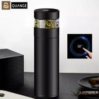 100% Youpin QUANGE Smart Tea Insulation Mug H8133 One Touch To Show Temperature 316 Stainless Steel Tea Separation Keep Cold Hot