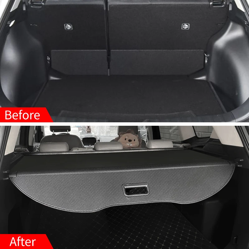 For Renault Kadjar 2015-2022，Black Privacy Screen Retractable Trunk Security Tonneau Cover Luggage Shield Shade Cargo Cover