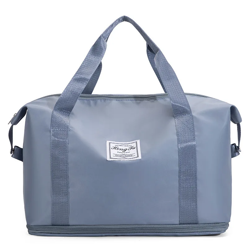 

Women's Travel Tote Large Capacity Expandable Capacity Waterproof Foldable Dry Wet Separation Travel Bag Korean Fitness Yoga Bag