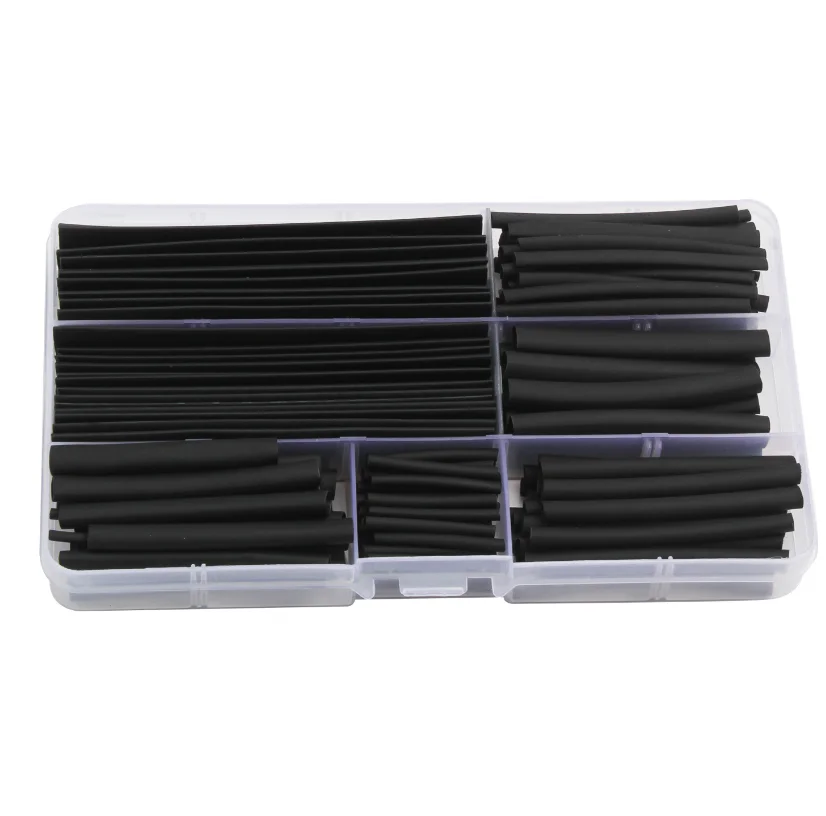 150pcs Wire Black Case Polyolefin Set Heat Shrink Tubing Wrap Tube Assorted Cable Tube Sleeve Combination