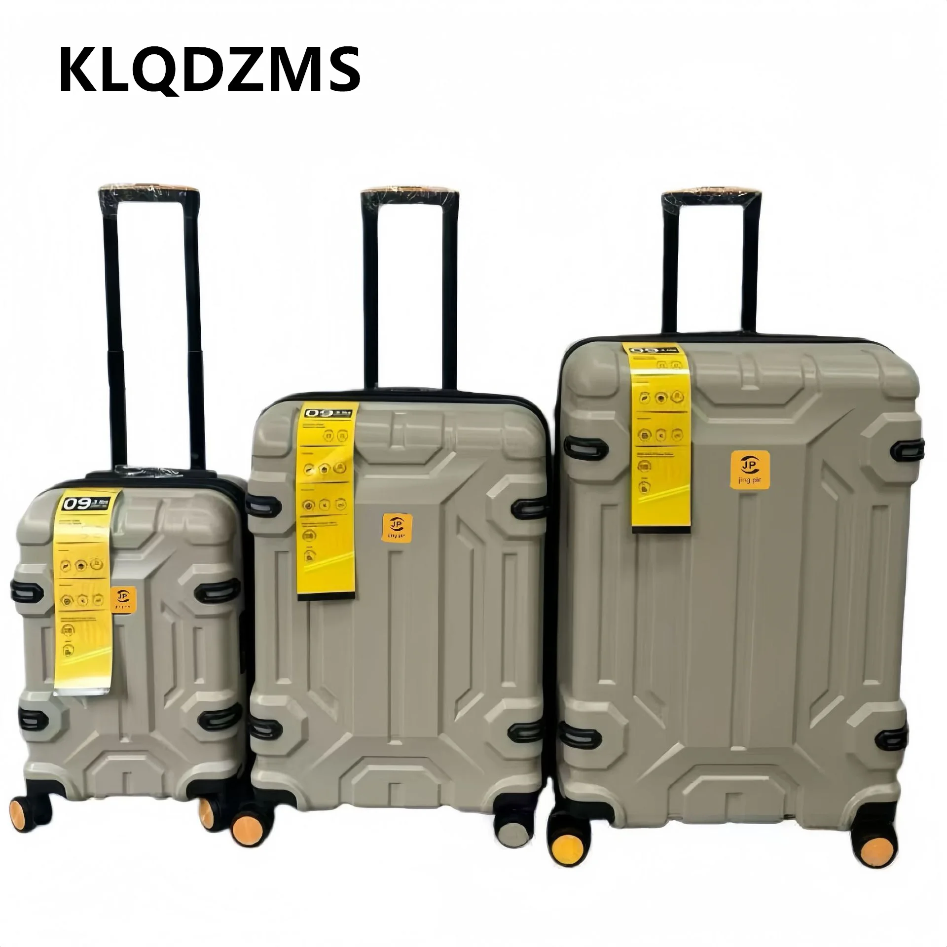 KLQDZMS Suitcase Wheeled Travel Bag Large Capacity Trolley Case Women's Boarding Box ABS + PC Password Box Rolling Luggage