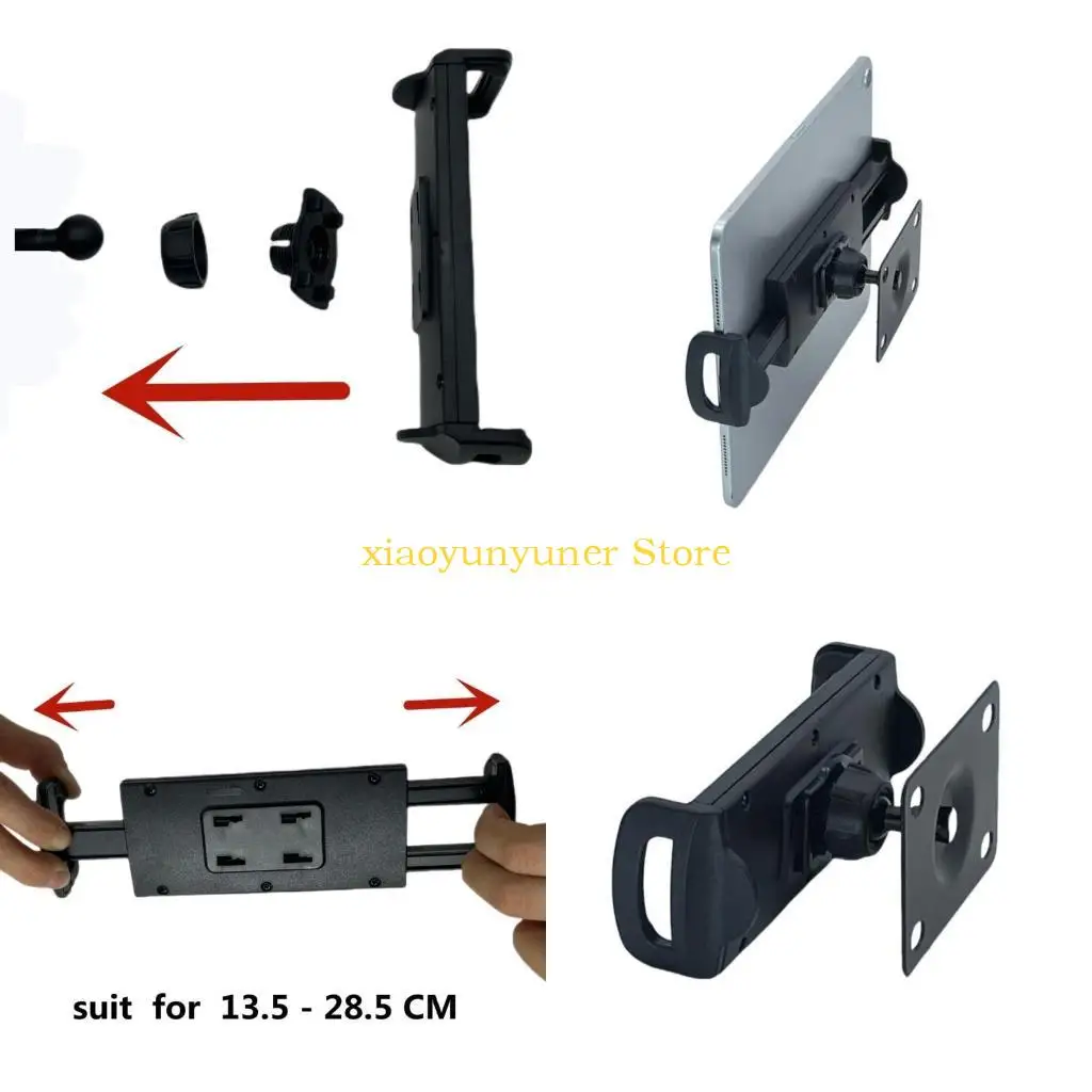 

P9JB Heavy Duty Tablet Stand 6.5x9cm Easy Installation for Home Kitchen Office Gyms Tablet Smartphone Adjustment Holder
