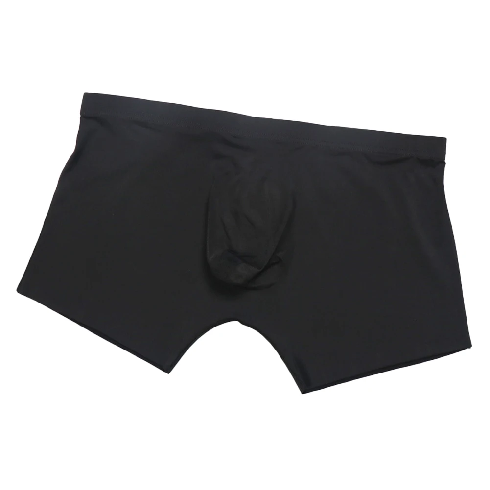 Summer Men Boxers Ice Silk Seamless Briefs Smooth Quickly Dry Underwear Solid Thin Shorts Trunks Breath Elastic Swim Panties