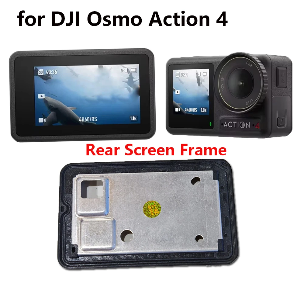

For DJI Osmo Action 4 Camera Rear Back Screen Display Frame Replacement for Action4 LCD Touch Screen Cover Case Parts