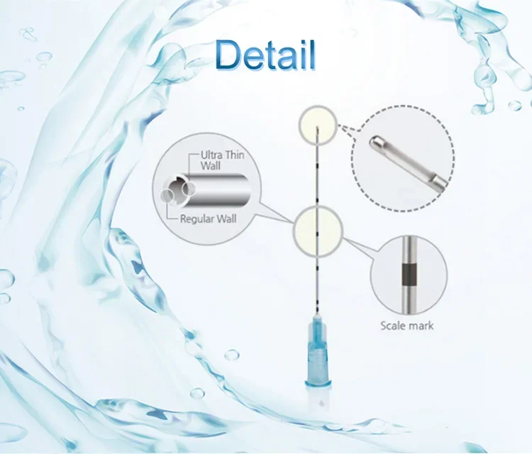 Sterile Mikrokannula, stumpfe Spitze, hohe Zähigkeit, Einweg-Kanüle für 14 G, 18 G, 21 G, 22 G, 23 G, 25 G, 27 G, 30 G, stumpfe Kanüle