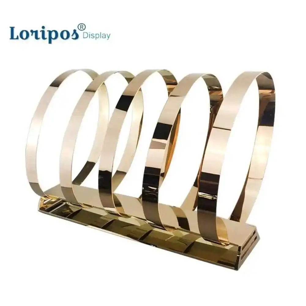 

Stainless Belt Rack Metal Belt Display Shelf 5 Belt Ring Brackt Storage Rack Table Belt Display Stand Organizer Shelf Display