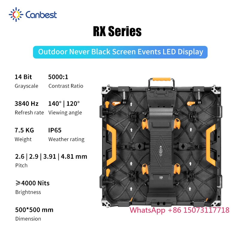 500X500 Hd P3.9 P3 Led لوحة الحائط الفيديو لوحات يموت الصب خزانة لمحرك P3.91 في شاشة عرض مسرح الفيلم للخارجية #4