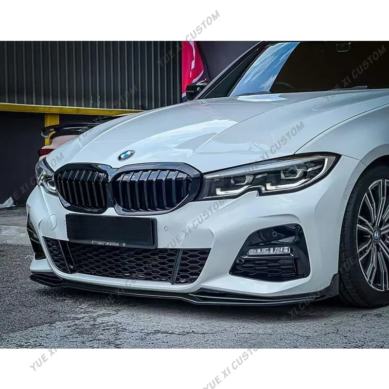 For BMW G20 G21 3 Series Pre Facelift 2019-2022 BMW M340i 318i 320i M-Sport Car Front Bumper Lip Cap Spoiler Front Guard Covers