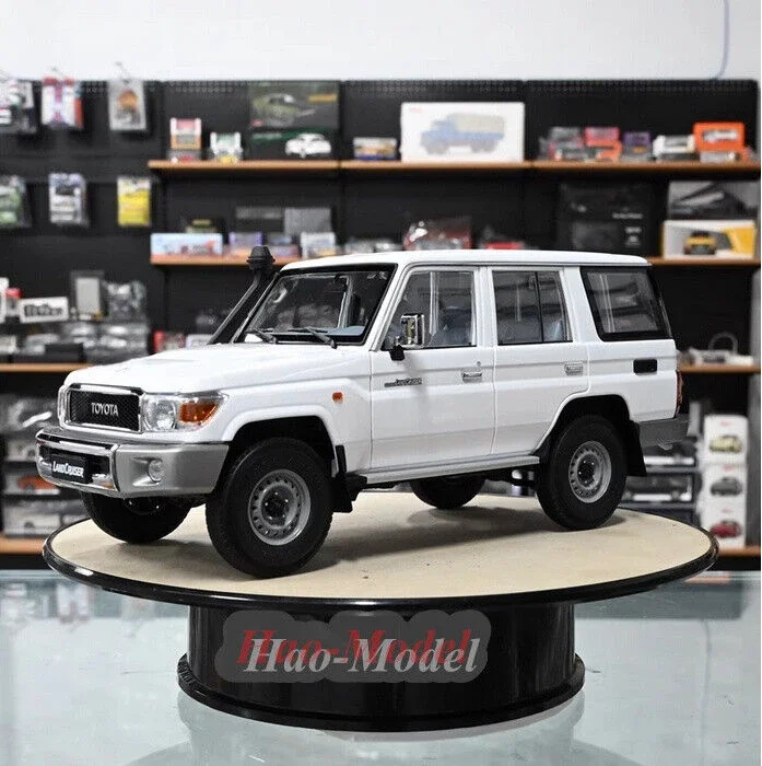 

Почти настоящий 1/18 для Toyota Land Cruiser LC70 J76, литая под давлением модель автомобиля из сплава, имитация подарков на день рождения для мальчиков, хобби, демонстрационные украшения