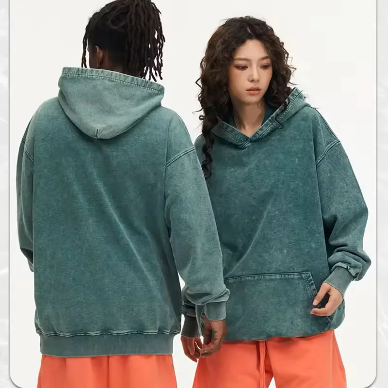 

Men's 100% Cotton Retro Tie Dye Oversized Hoodie Hip Hop Comfortable Pullover Streetwear