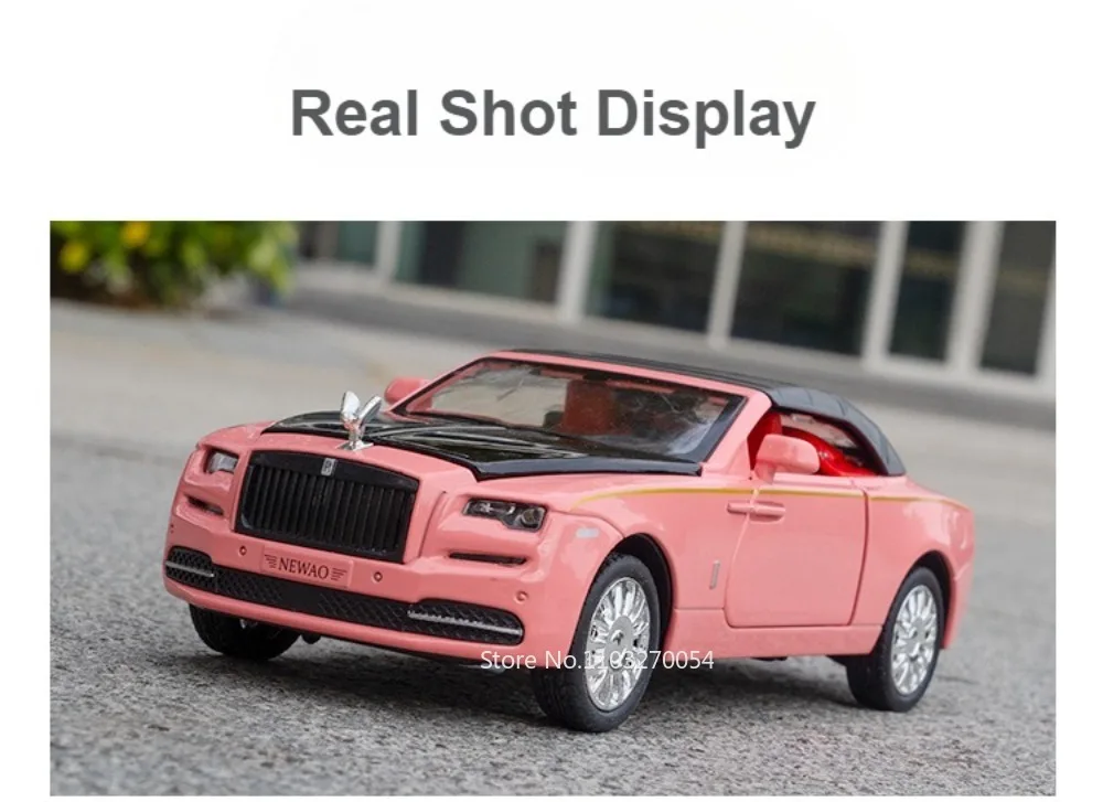 1:32 Rolls-Royce Cullinan Dawn Modell Spielzeug Druckguss Legierung Auto Sound Licht Zurückziehen Türen Geöffnet Miniatur Autos Simulation Ornament – Detail 25