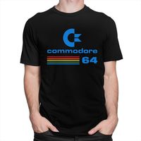 Custom Cool Commodore 64 Tshirts Men Short Sleeve Graphic T Shirt Unique Geek Nerd T-shirt Fitted 100% Cotton Tee Tops Clothes